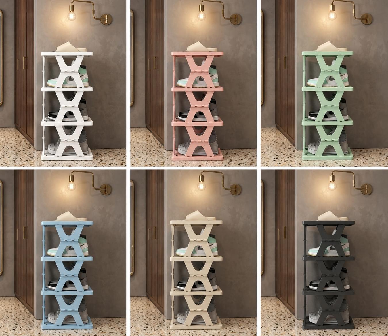 6-Tier Foldable Shoe Rack β Space-Saving Shoe Organizer & Storage Stand