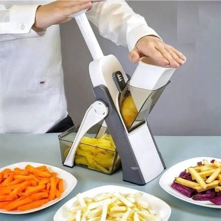 5-in-1 Manual Vegetable Cutter – Multi-Function Slicer, Chopper & Grater