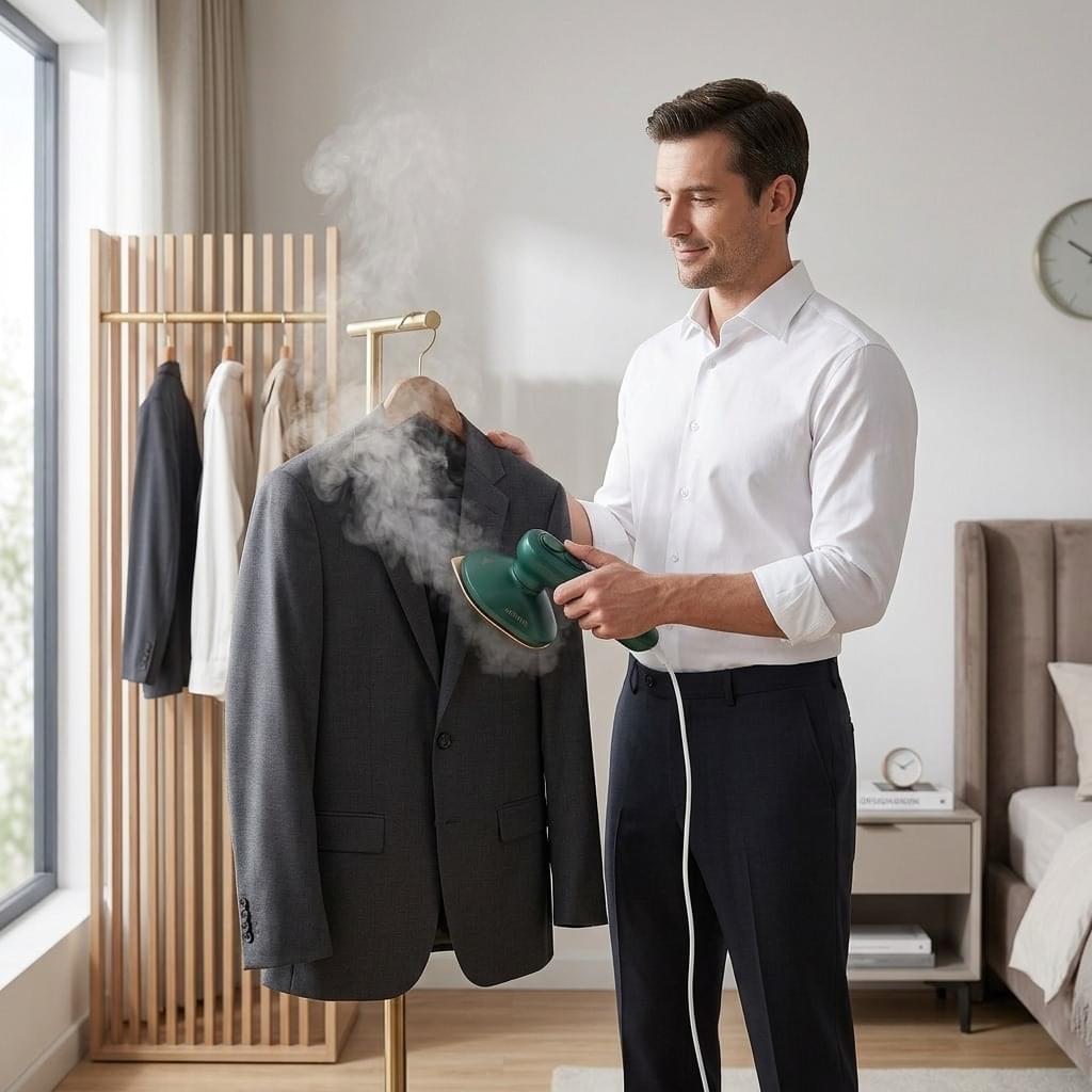 Portable Clothes Steamer – Handheld Garment Steamer & Wrinkle Remover