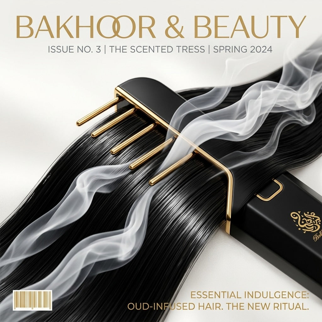 Bakhoor Hair Perfume Comb – Electric Oud Fragrance Styling Brush